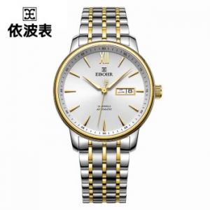 依波（EBOHR）手表男 大师系列间金实心带男士机械表520礼物36060115送老公